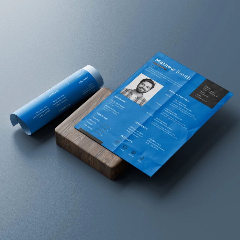A4 Resume Mockup 5