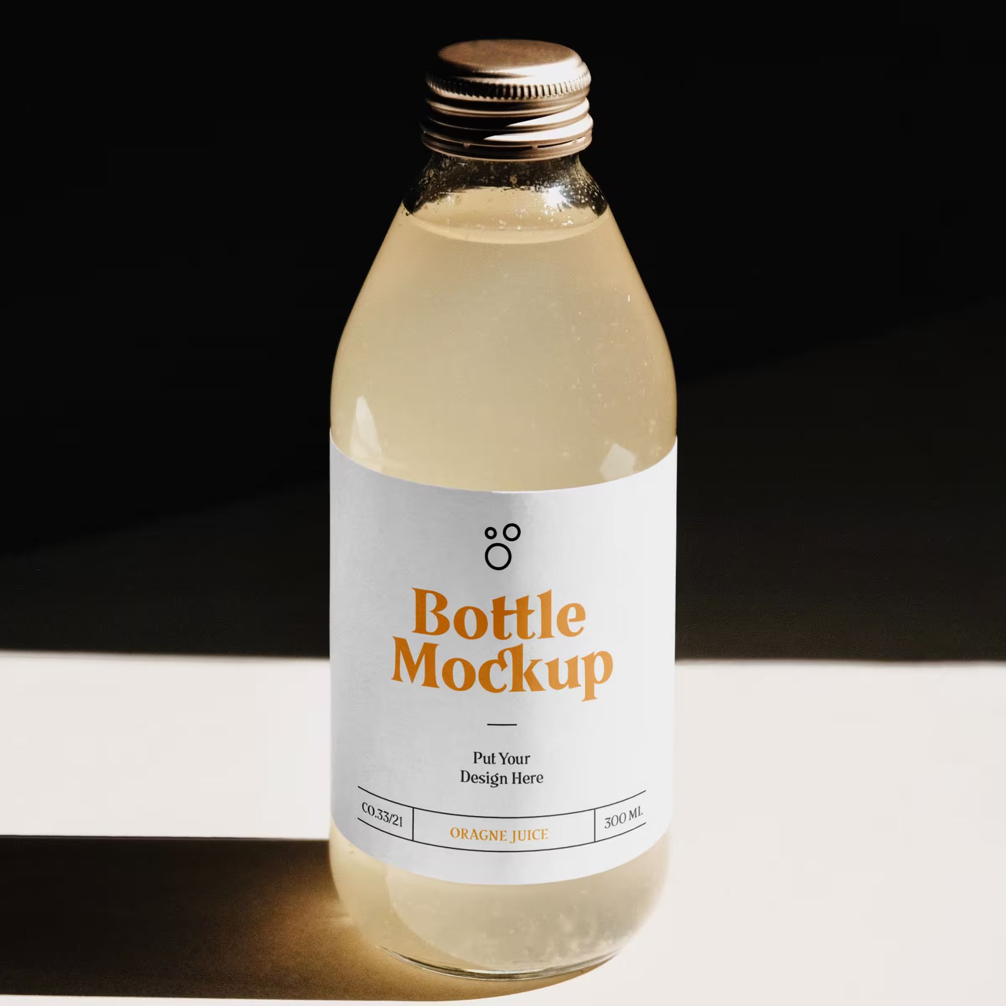 Glass Bottle PSD Mockup