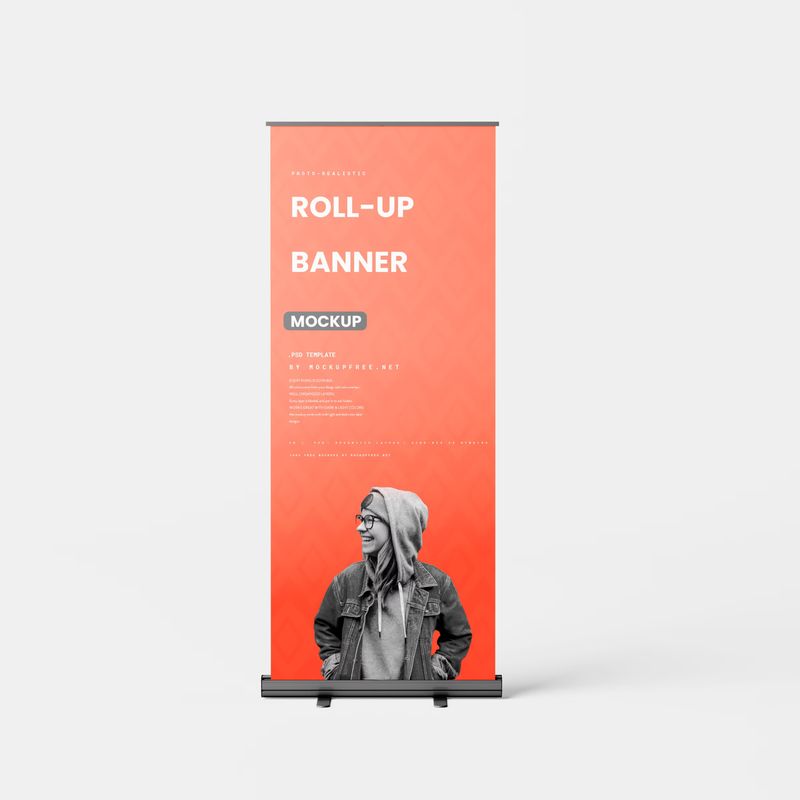 Banner Stand or Roll-up Banner Mockup 2