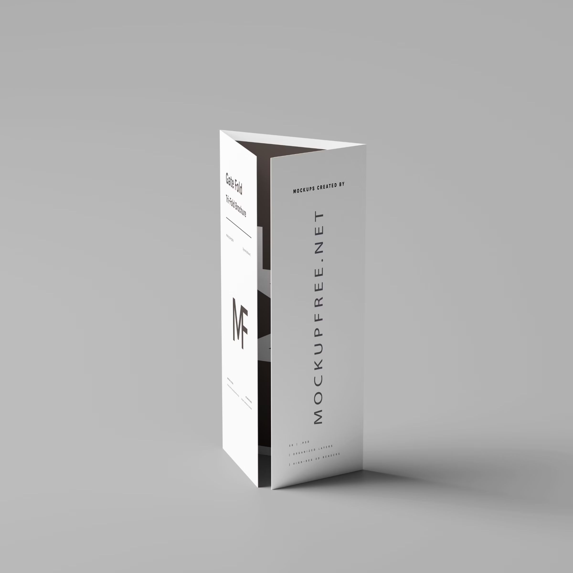 Gate Fold Brochure Mockups 7