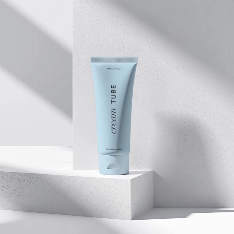 Free Minimalistic Cream Mockup