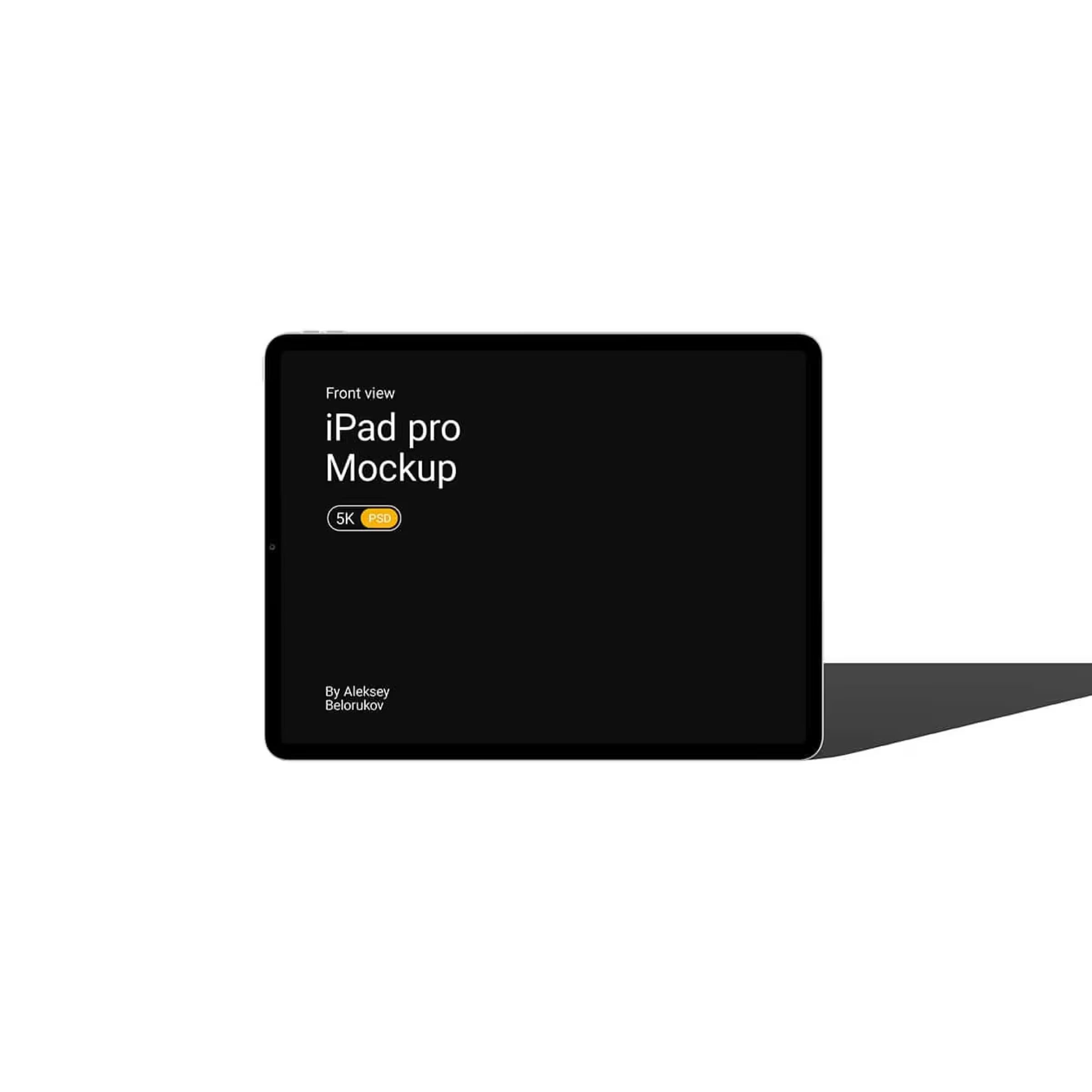 Free iPad Pro 2020 Mockup V12 Front View