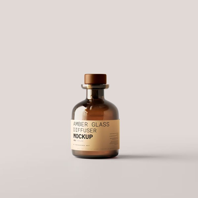 Amber Glass Reed Diffuser Mockups 2