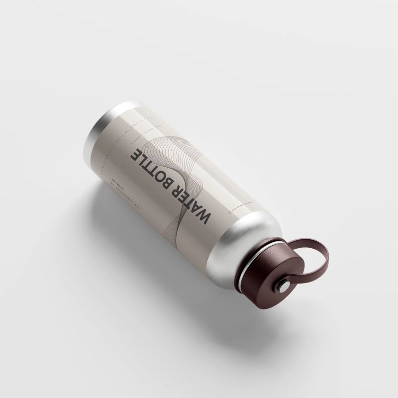 Aluminum Water Bottle Mockup 5