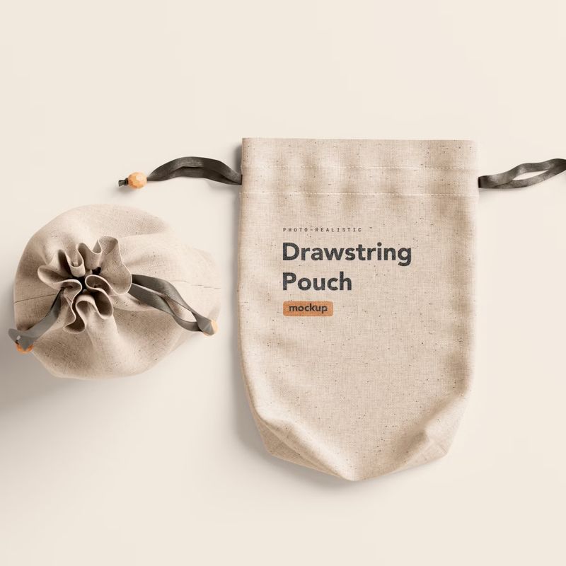 Drawstring Pouch Mockup 2