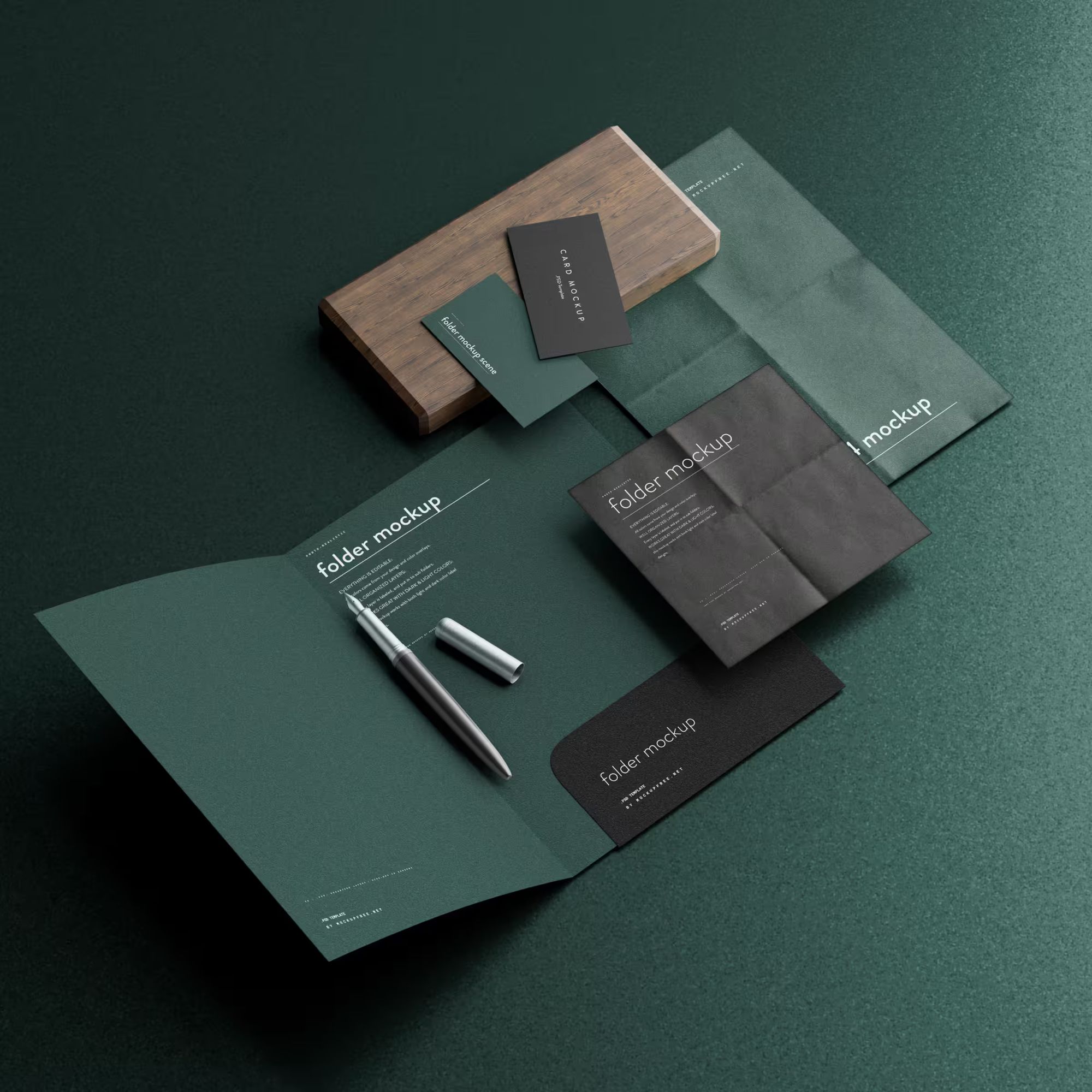 A4 size folder mock up