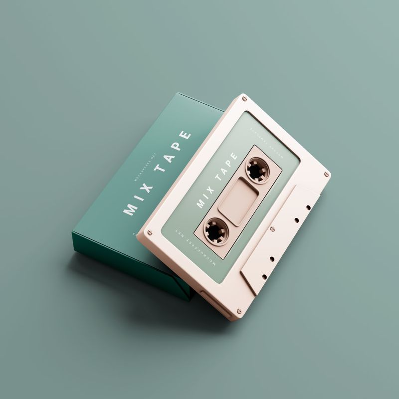 Mixtape Cover and Cassette Mockup