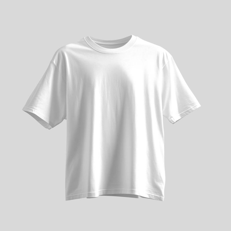 Free Floating Oversized T-Shirt Mockup