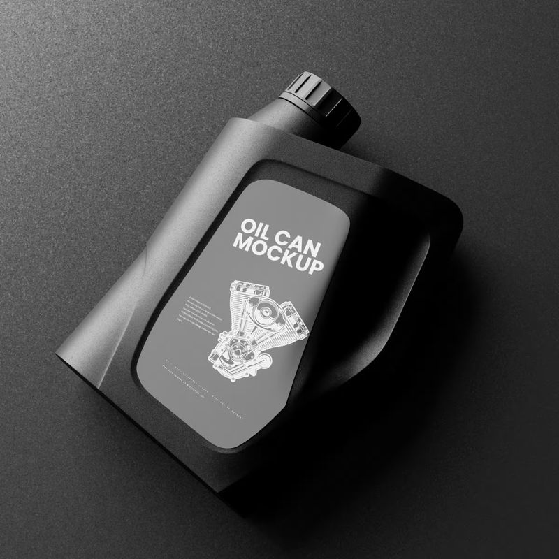 Engine Oil Can Mockup 4