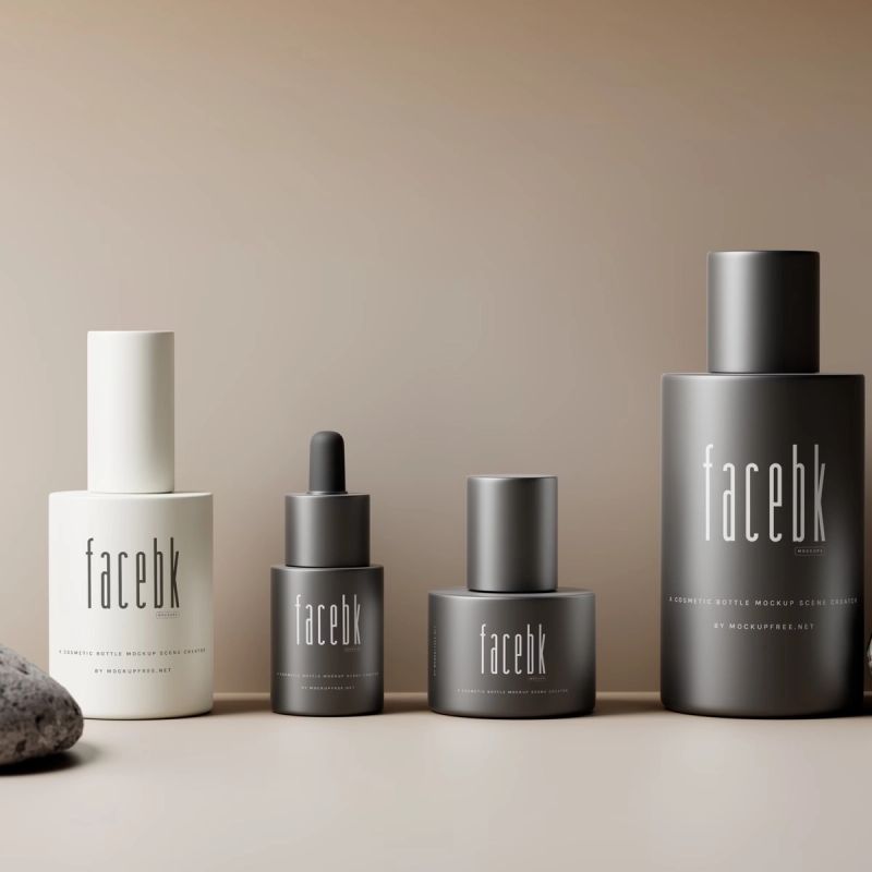 A Cosmetic Branding Mockup Kit