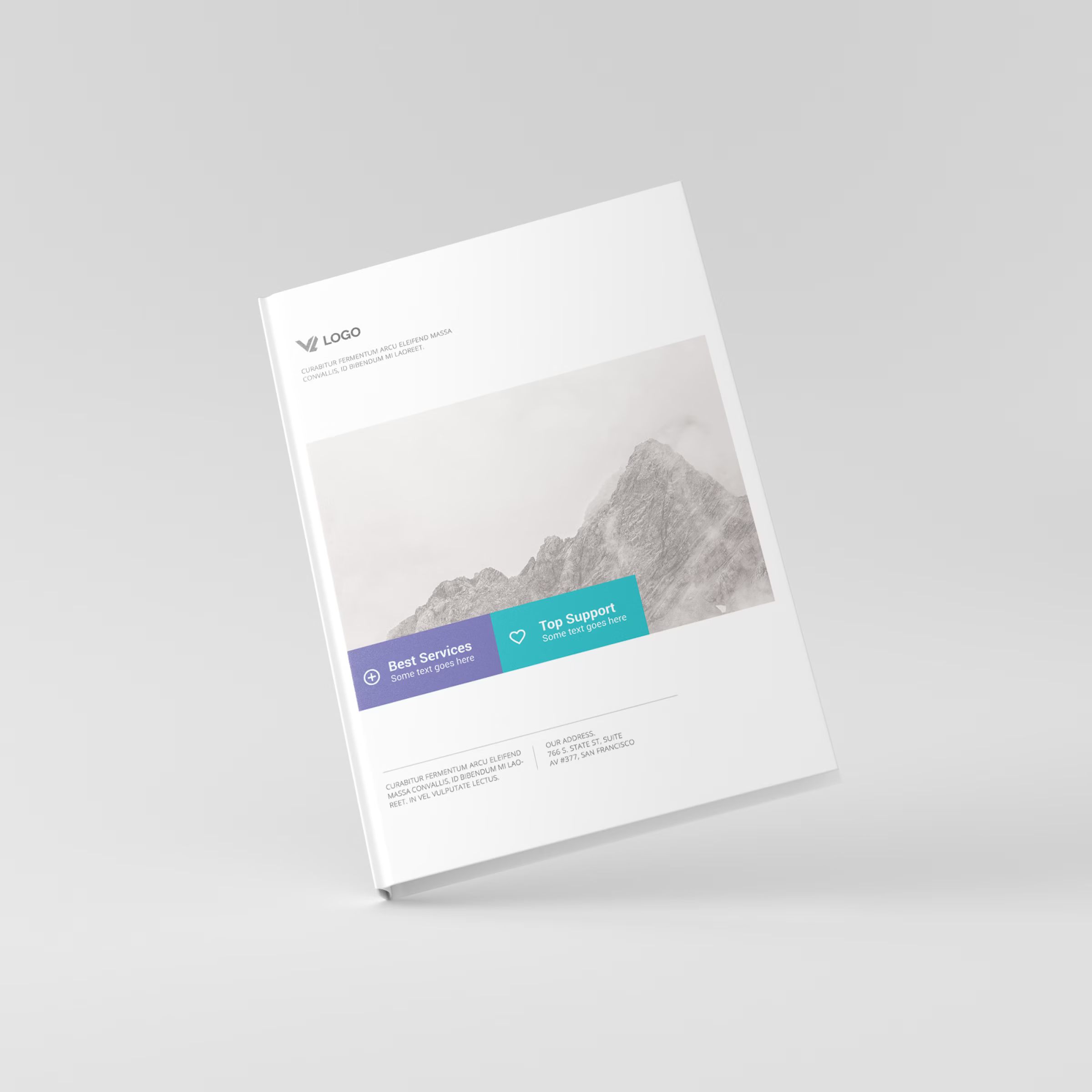 Portrait Hardcover Book Mockup 3