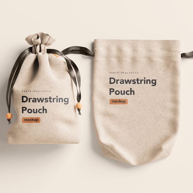 Drawstring Pouch Mockup 7