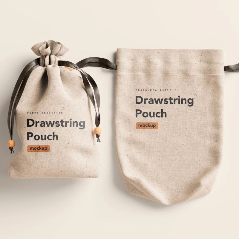 Drawstring Pouch Mockup 7