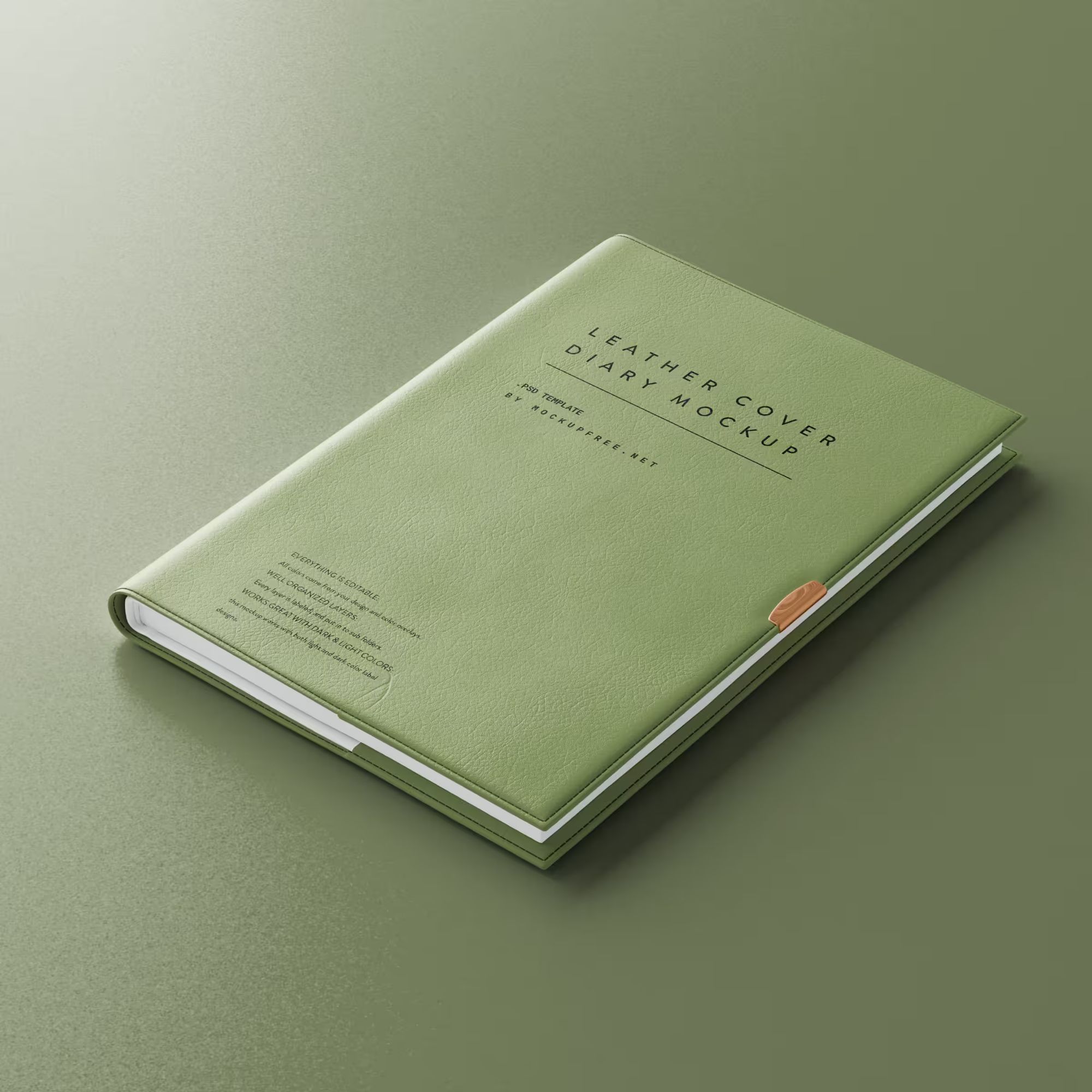 Leather Cover Diary Mockup 2