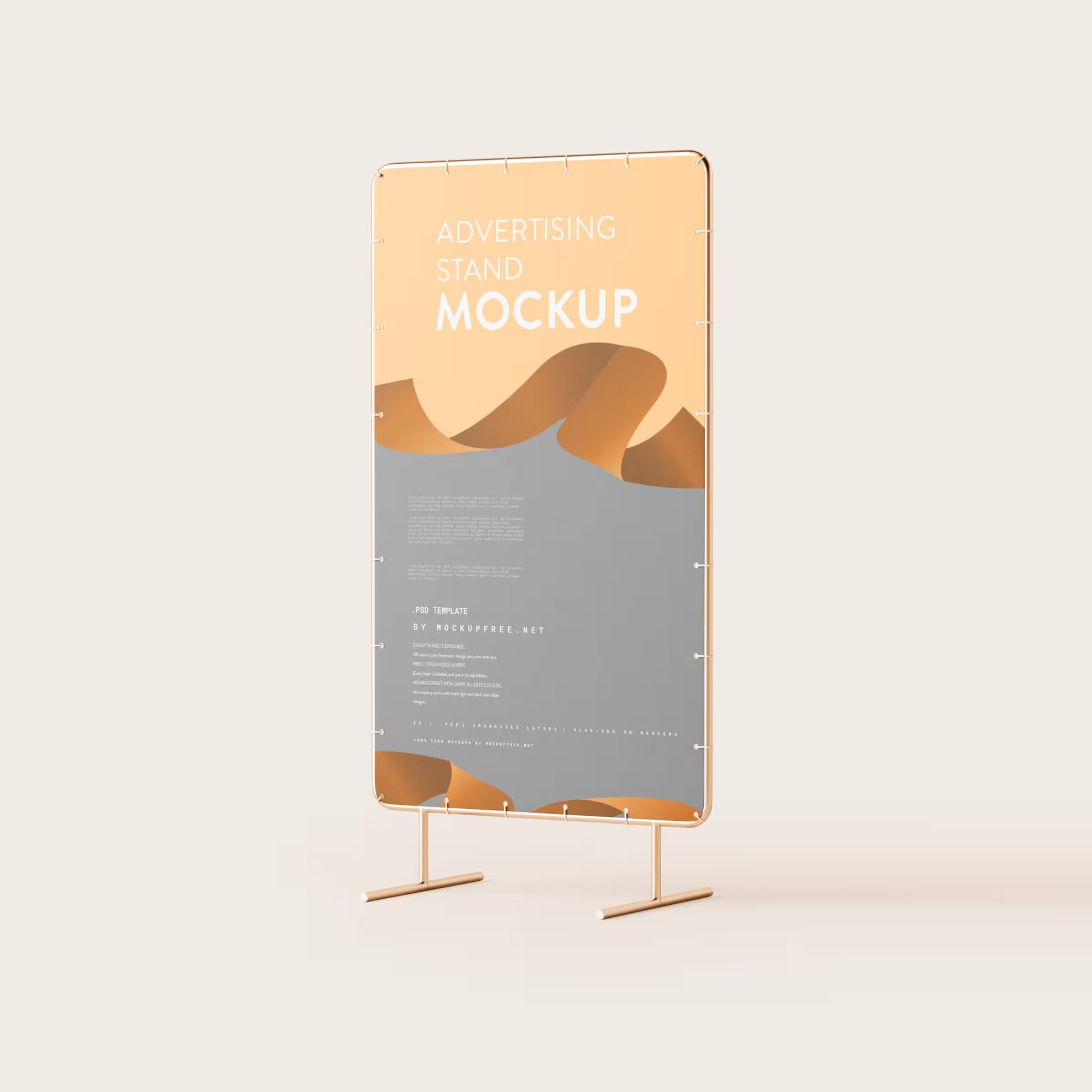 Advertising Stand Banner Mockup