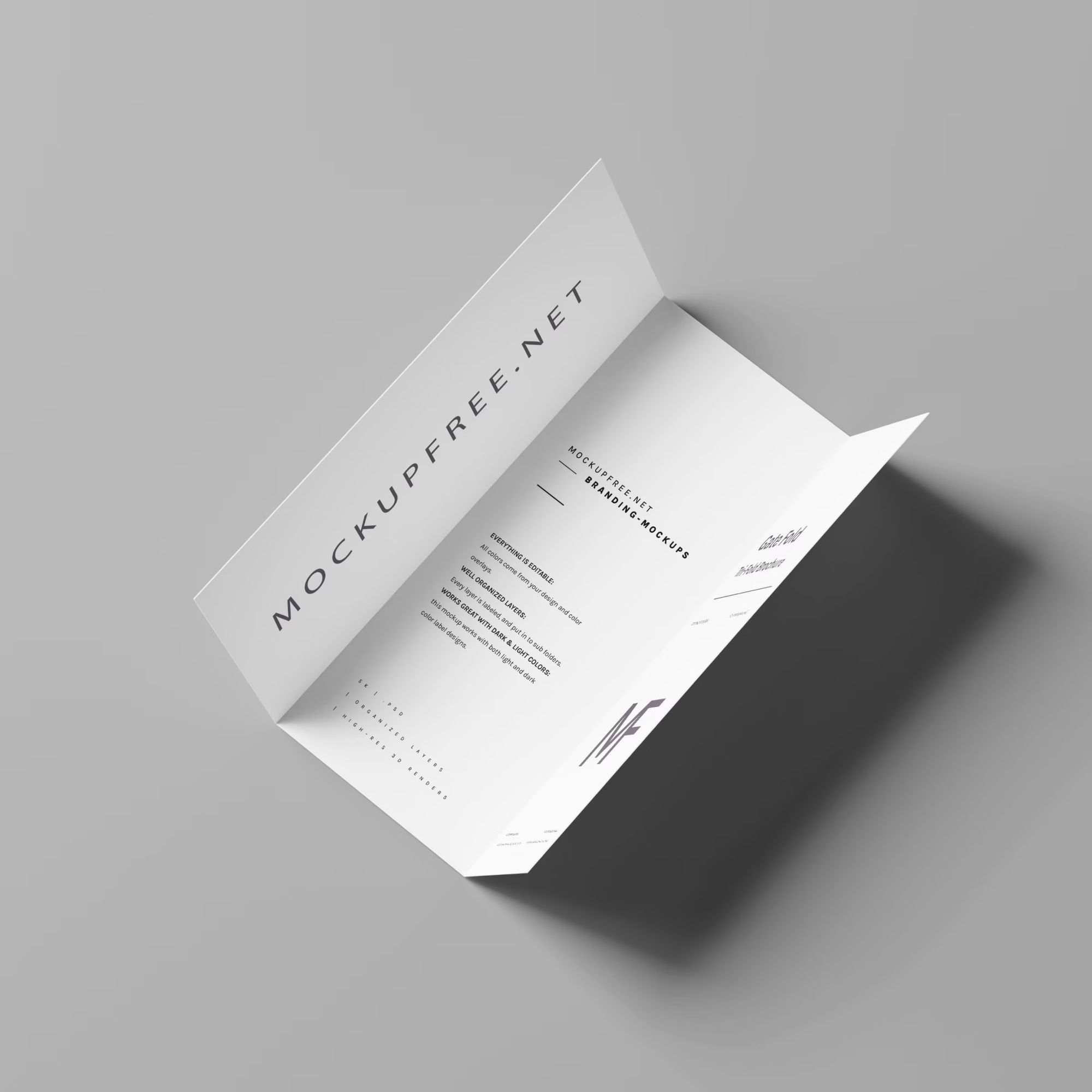 Gate Fold Brochure Mockups 3