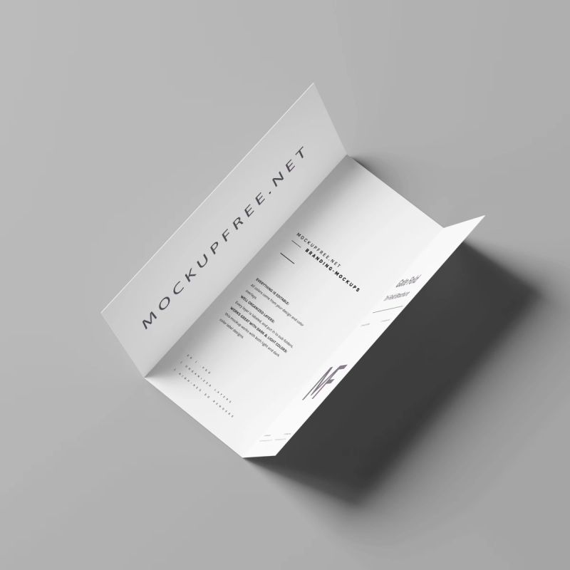 Gate Fold Brochure Mockups 3