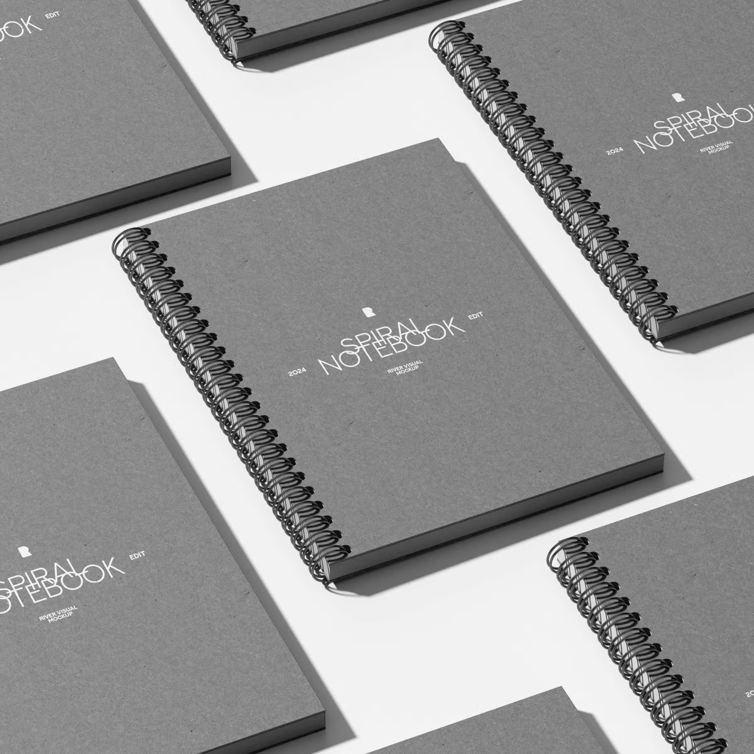 Spiral Note Book Free Mockup