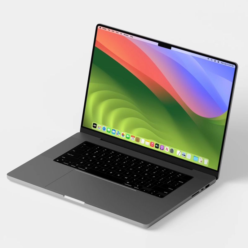Minimal Macbook Pro Mockup 3