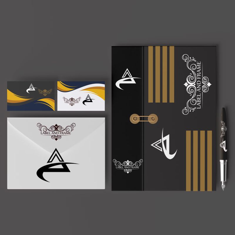 Dark Color Stationery Branding Identity Mockups 3