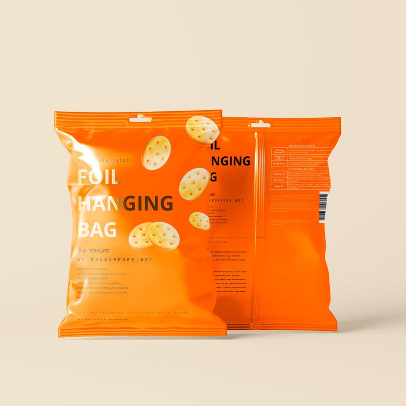 Foil Hanging Bag Mockup 7