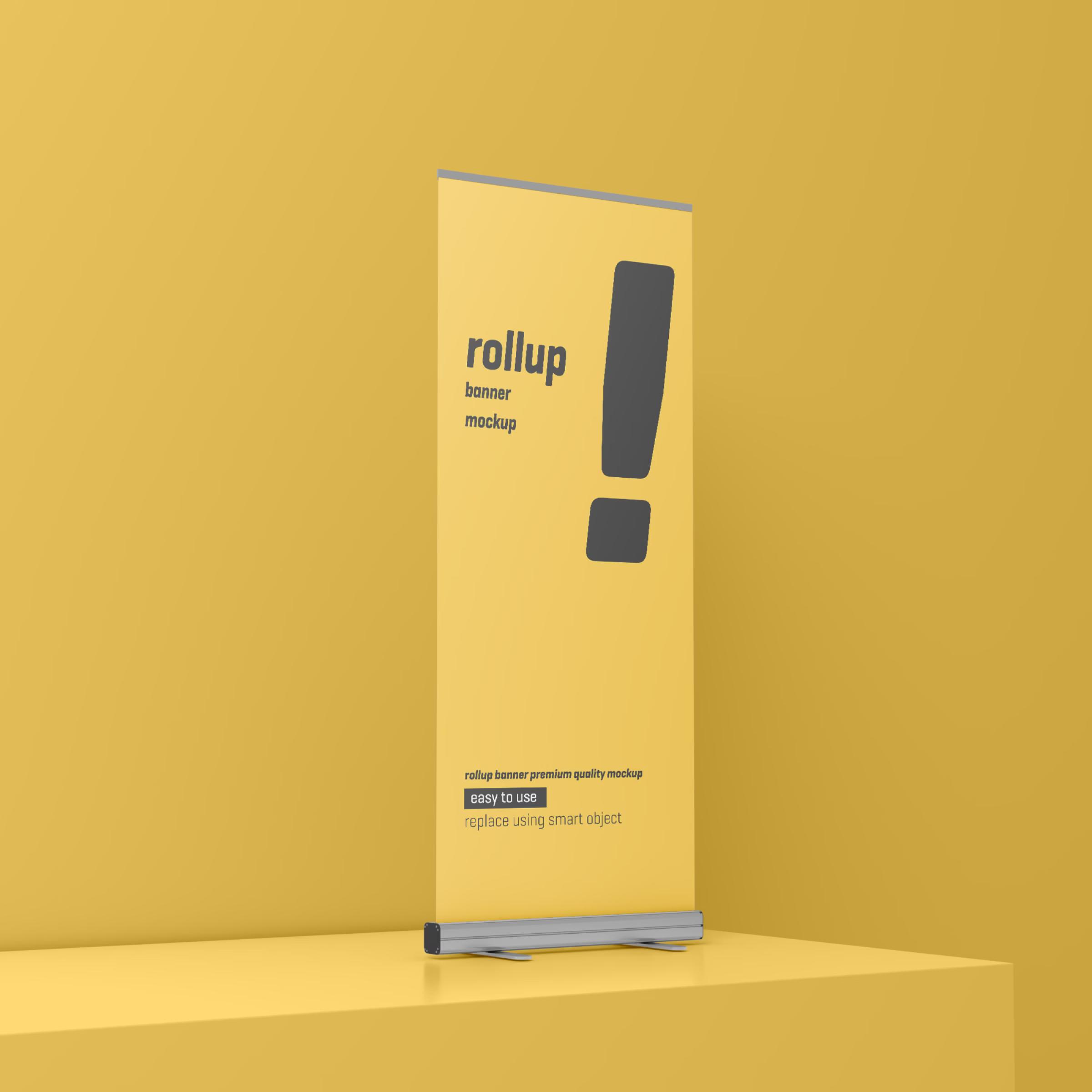 Roll Up Banner Mockup