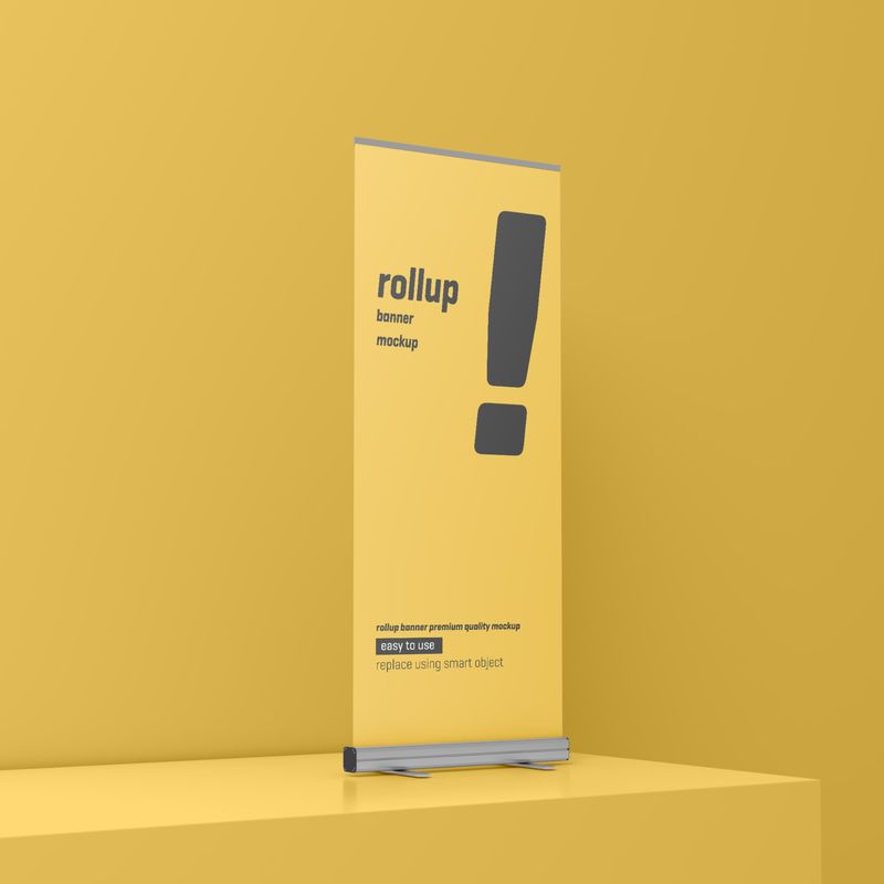 Roll Up Banner Mockup
