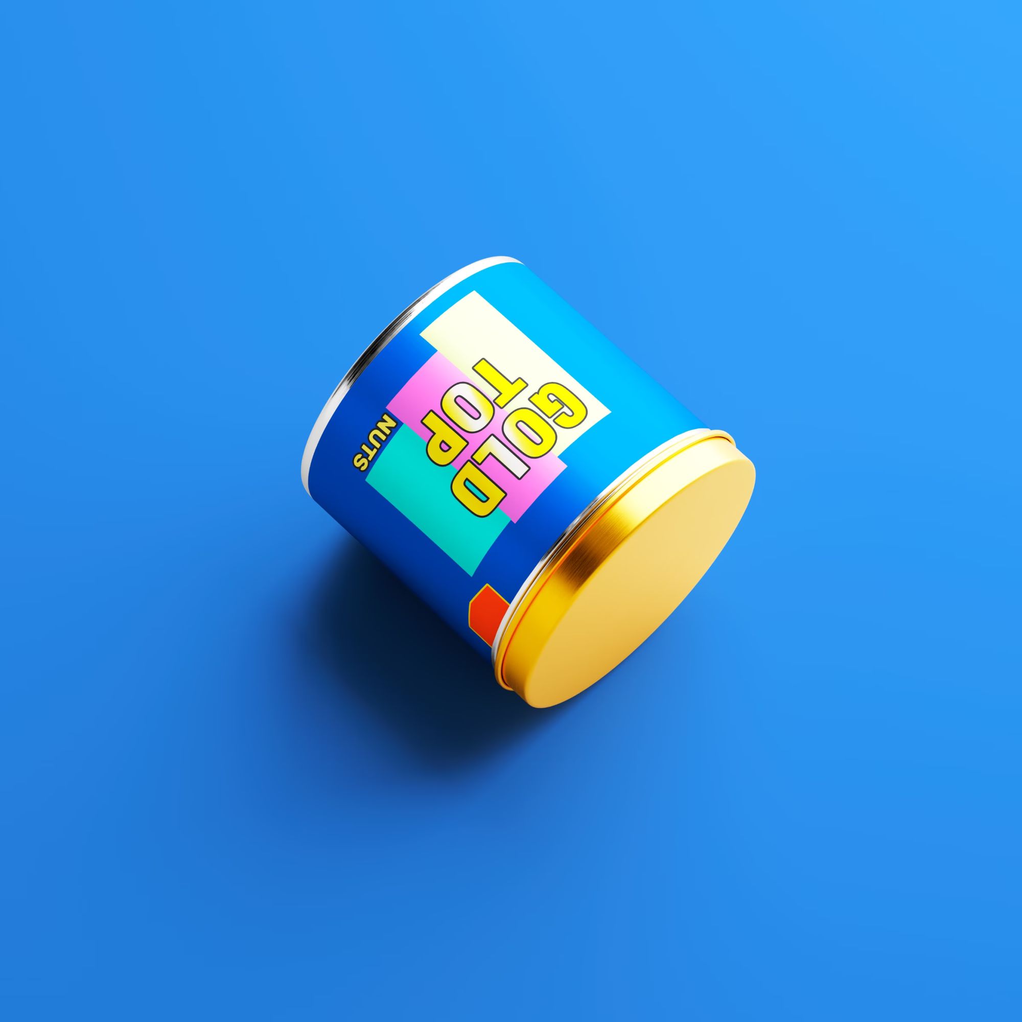 Cashew Nut Tin Can Mockup 4
