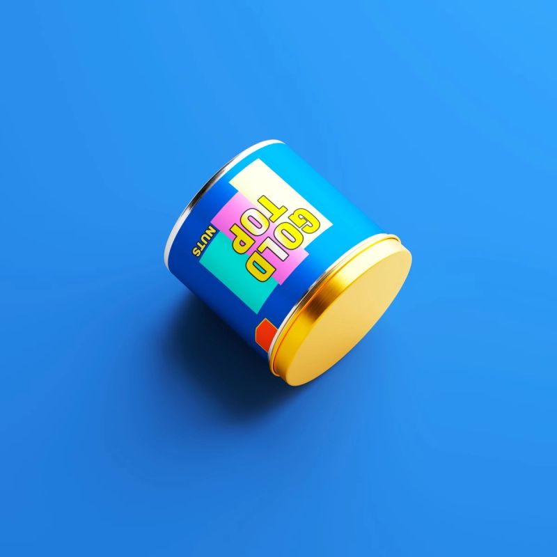 Cashew Nut Tin Can Mockup 4