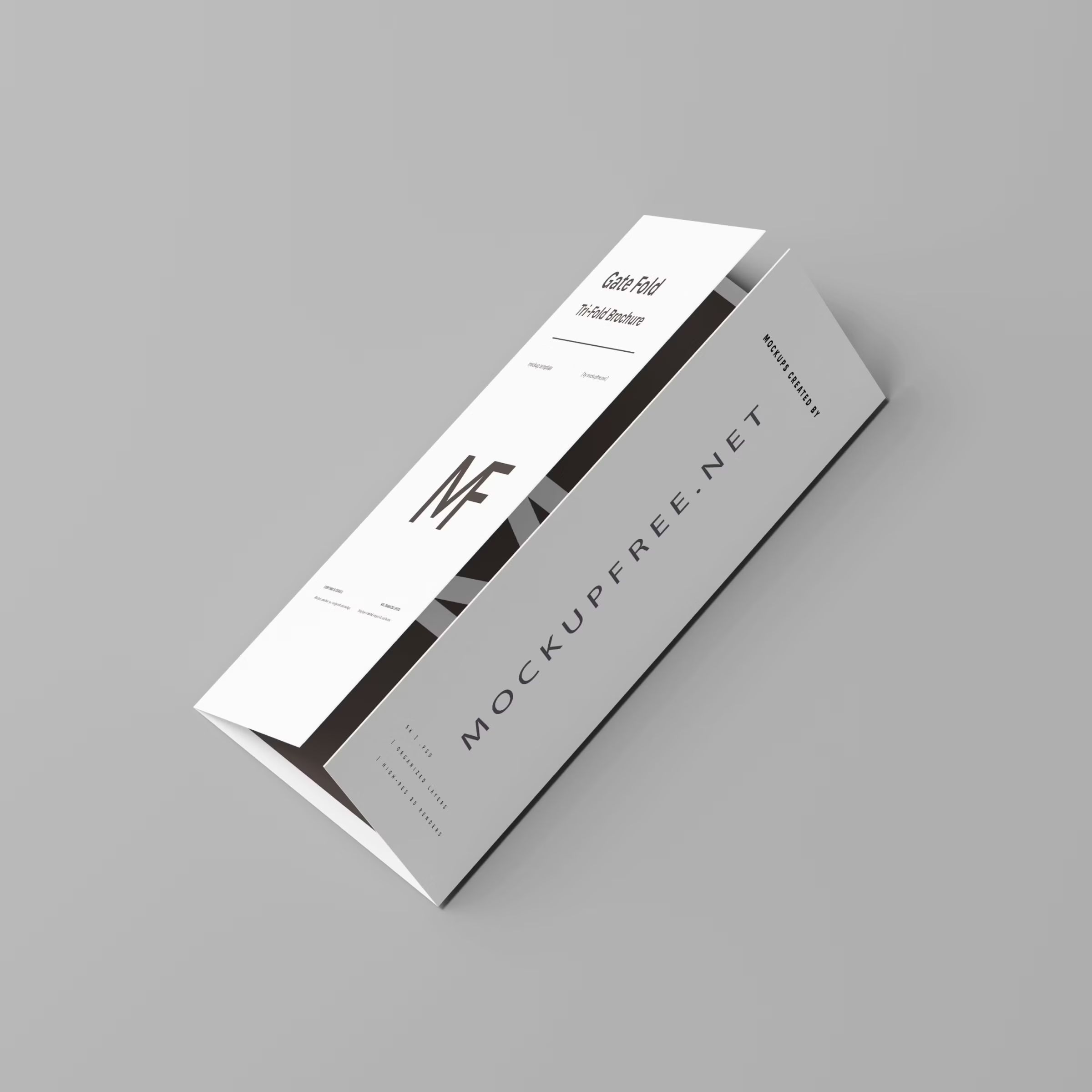 Gate Fold Brochure Mockups 2