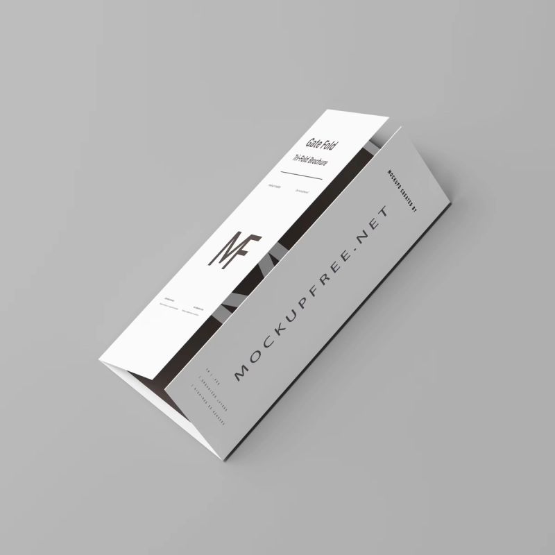 Gate Fold Brochure Mockups 2