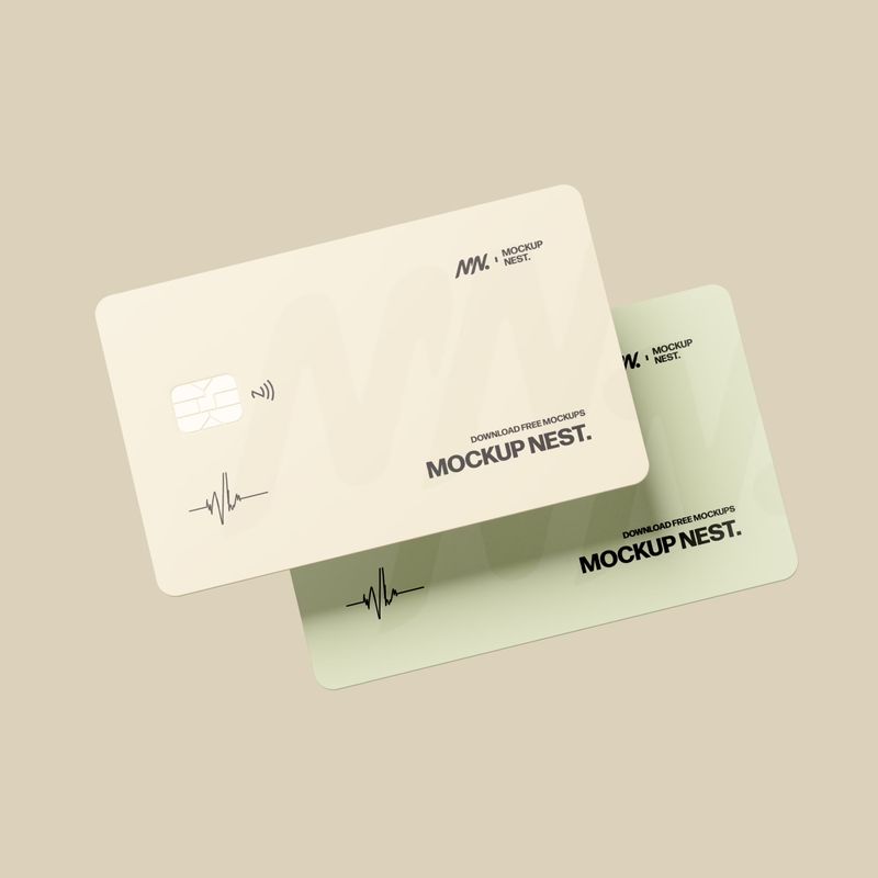 Floating Credit Card Mockup 2