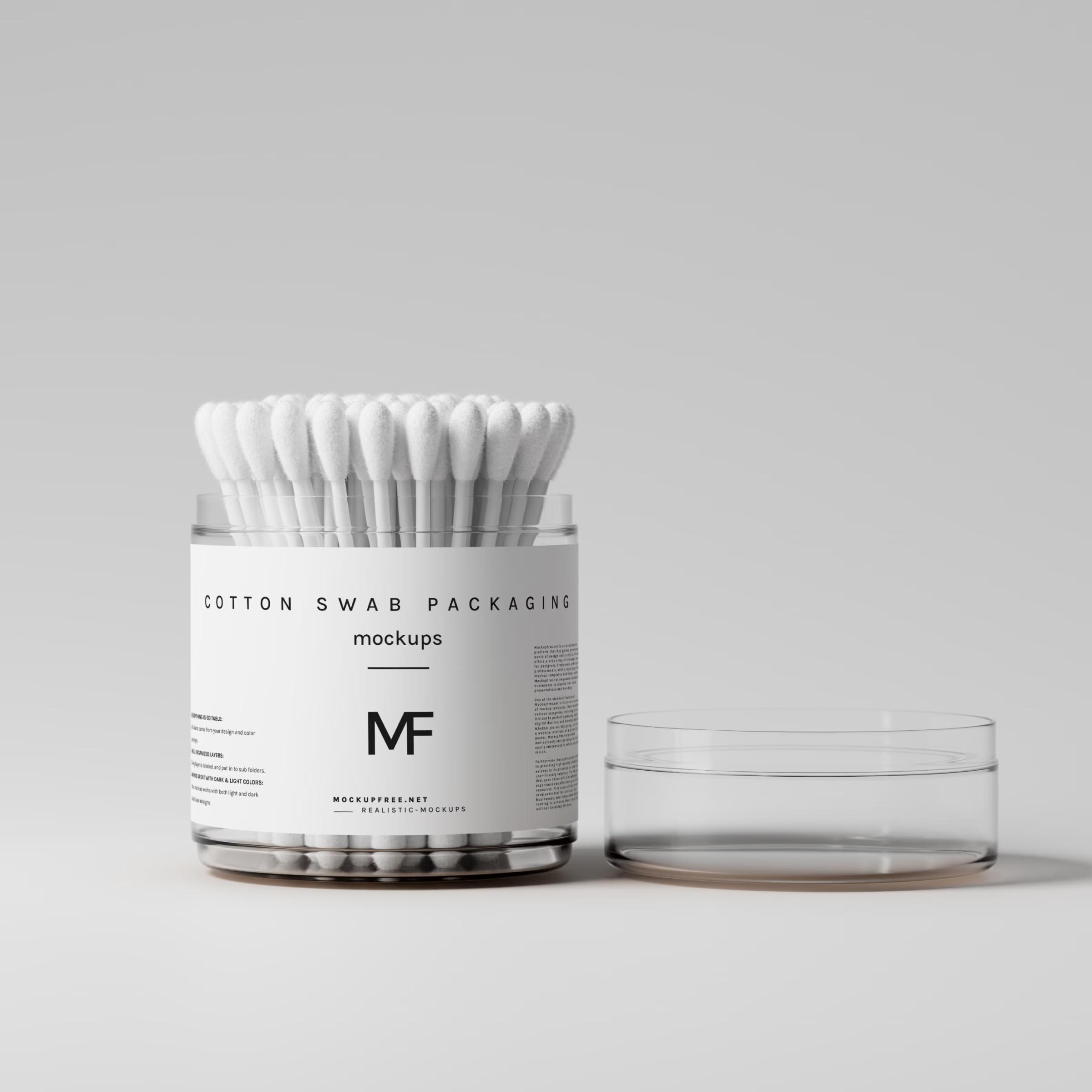 Cotton Swab Packaging Mockups 4