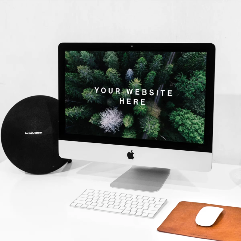 Workspace iMac PSD Mockup