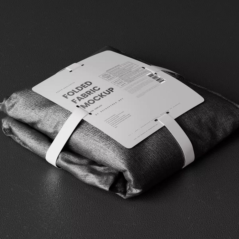 Folded Fabric Mockup 4