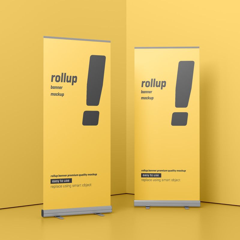 Roll Up Banner Mockup 4