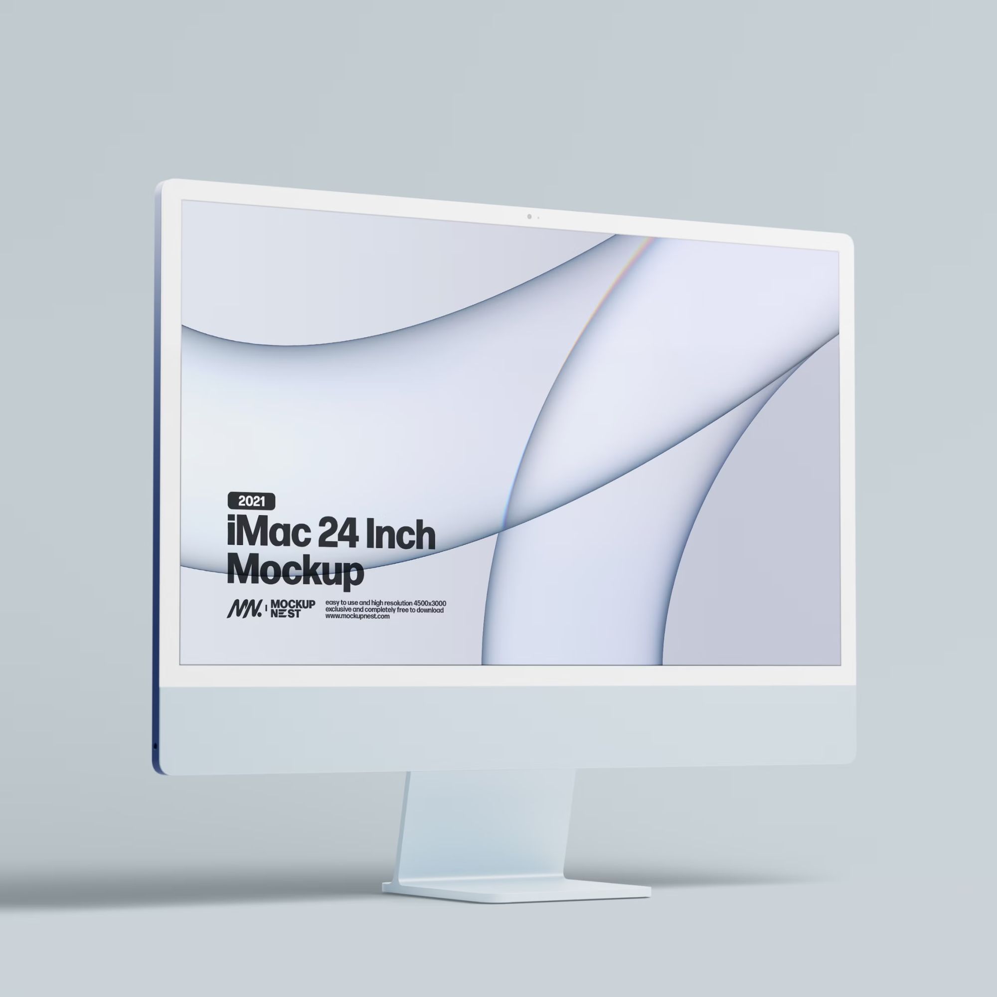 2021 iMac 24 Inch Mockup
