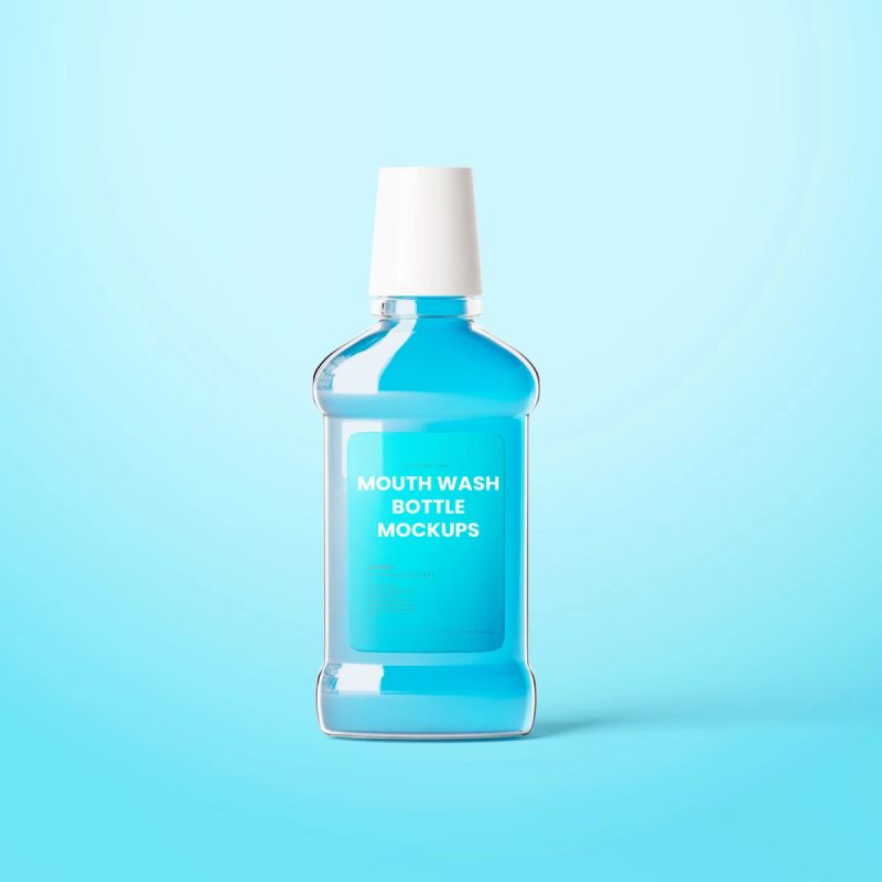 Mouthwash Bottle Mockup
