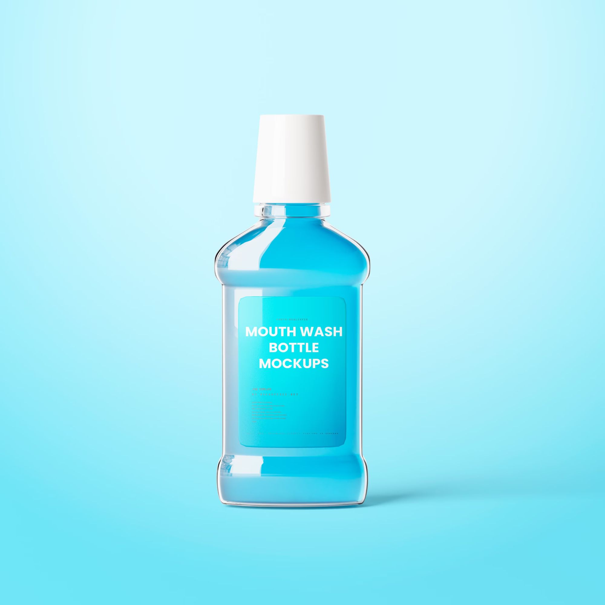 Mouthwash Bottle Mockup