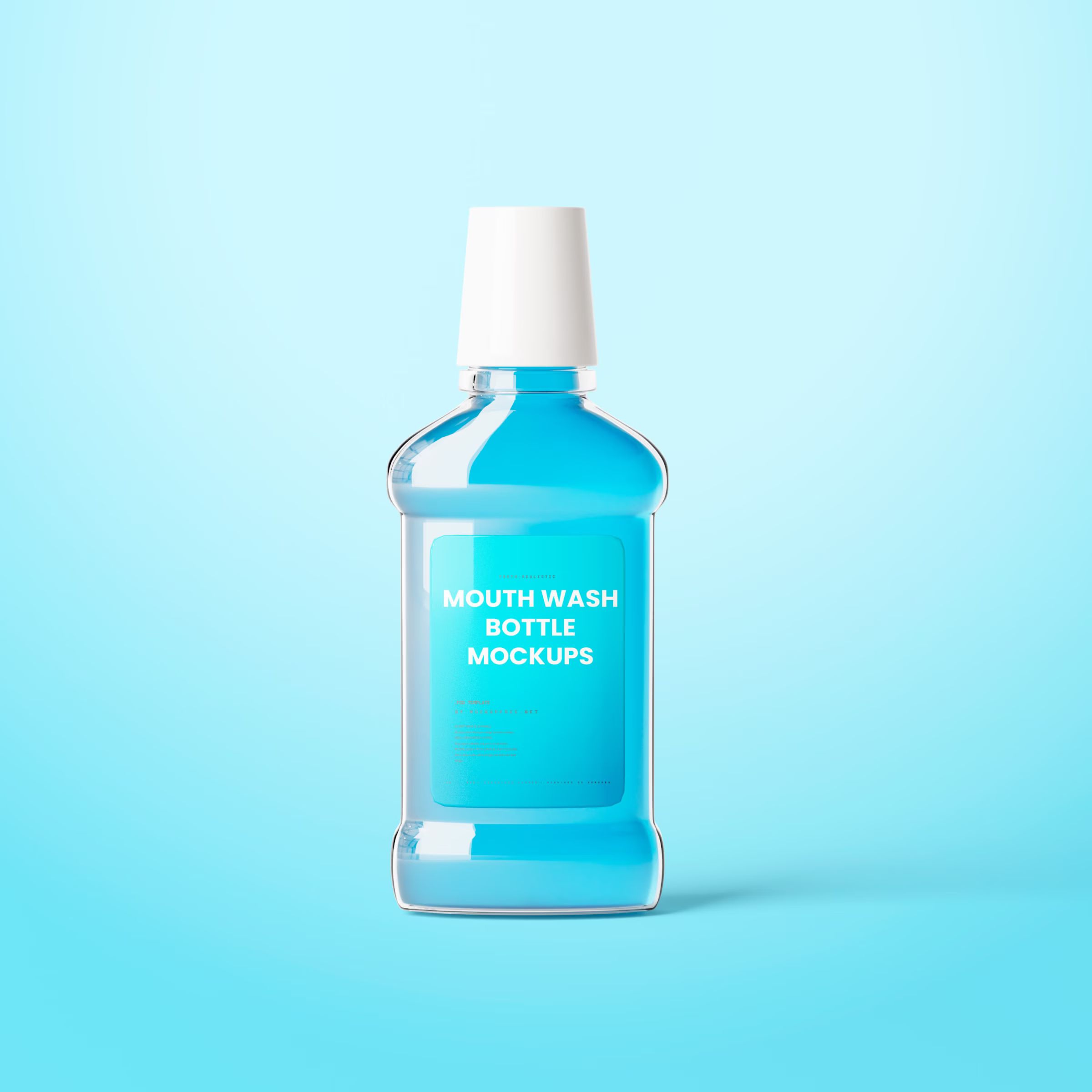 Mouthwash Bottle Mockup