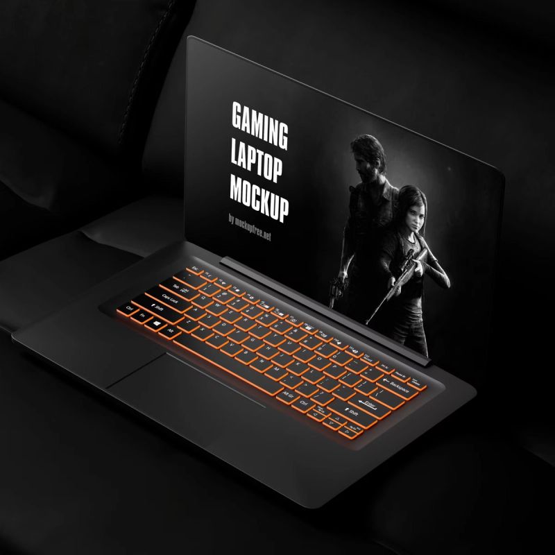 Gaming Laptop Mockup 4