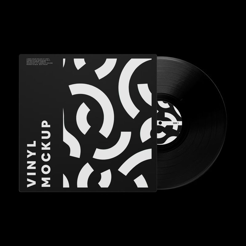 Vinyl Record Mockup 03