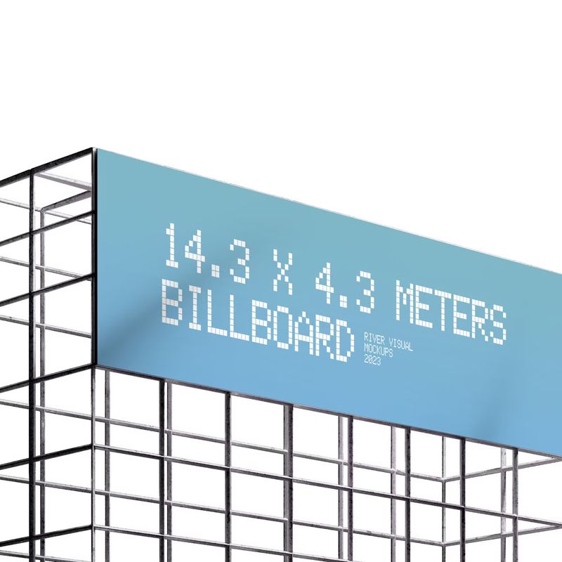Mesh Billboard 001 Free Mockup