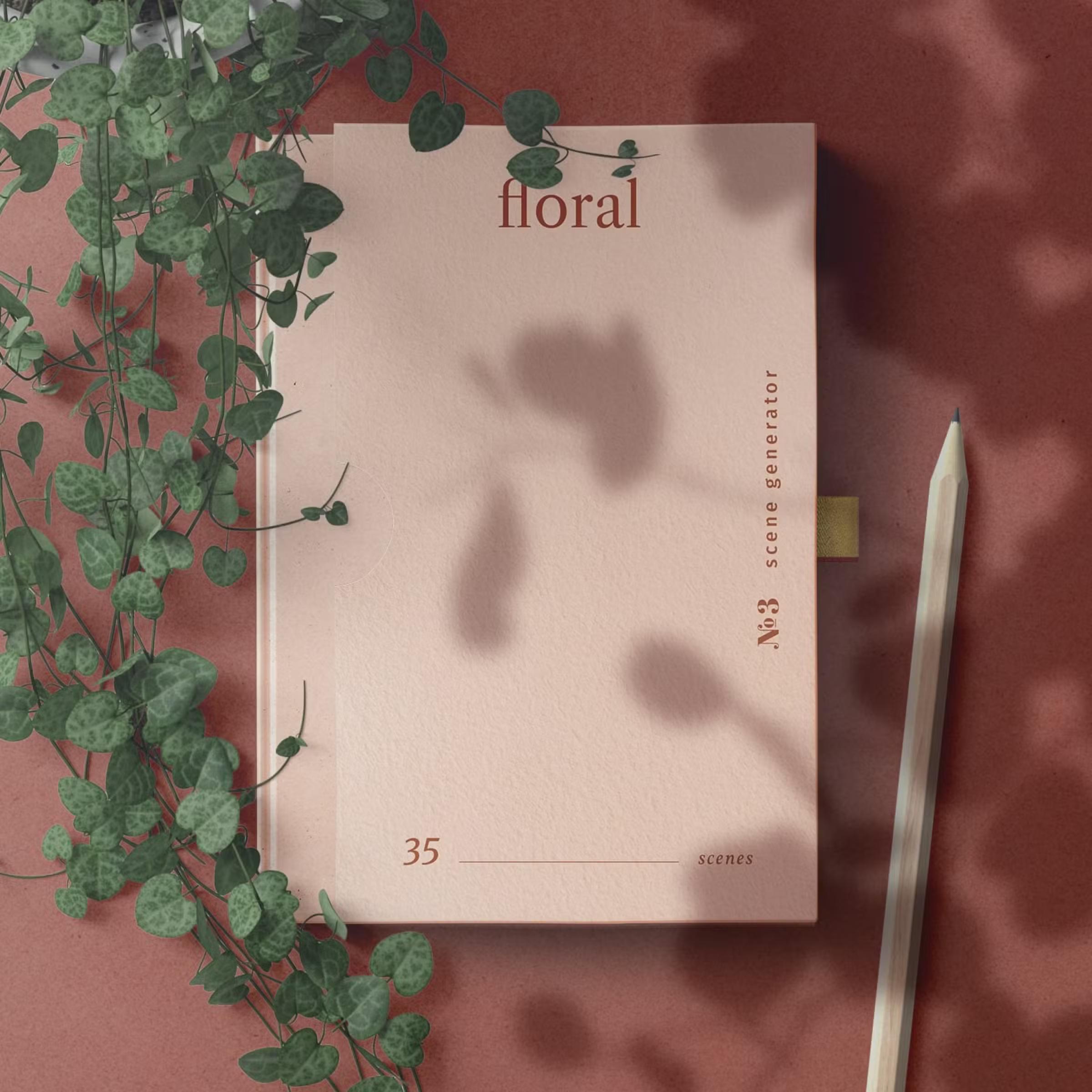 Free Book With Shadow Overlay Mockup Top View