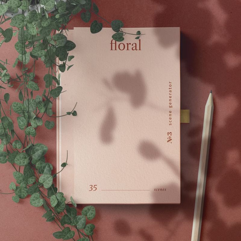 Free Book With Shadow Overlay Mockup Top View