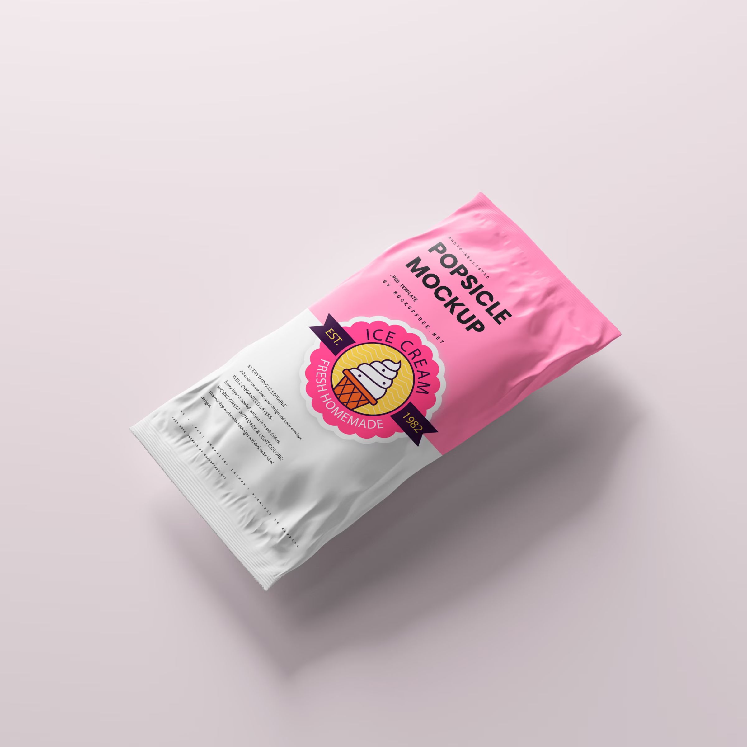 Popsicle Ice Cream Packaging Mockup 3