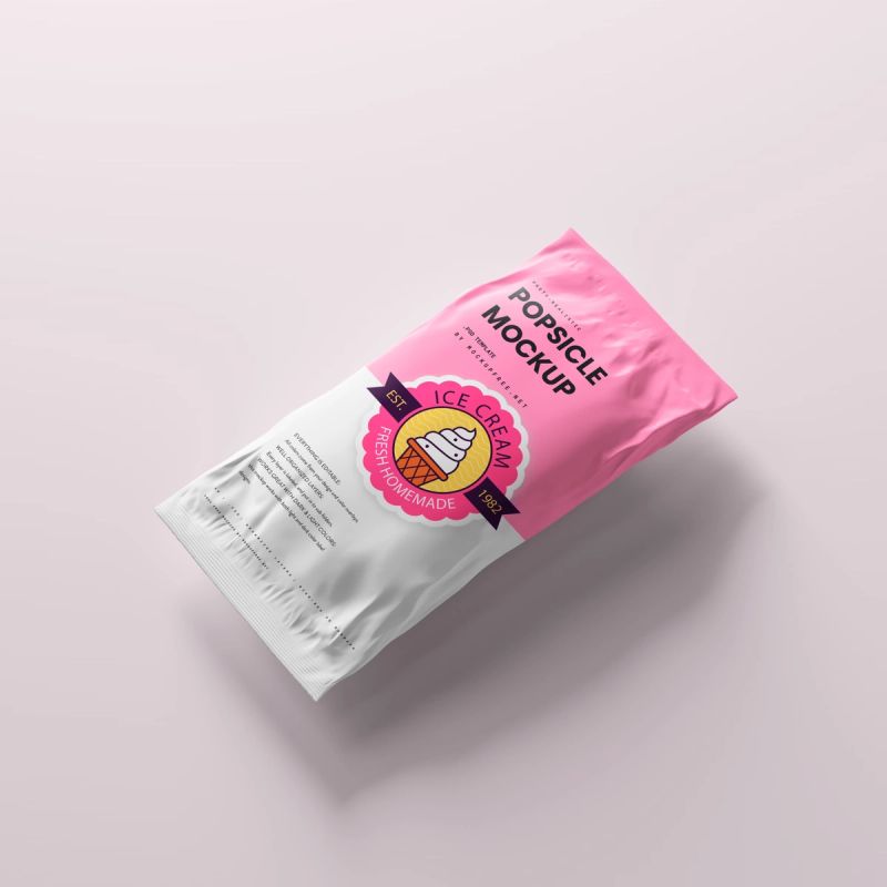Popsicle Ice Cream Packaging Mockup 3
