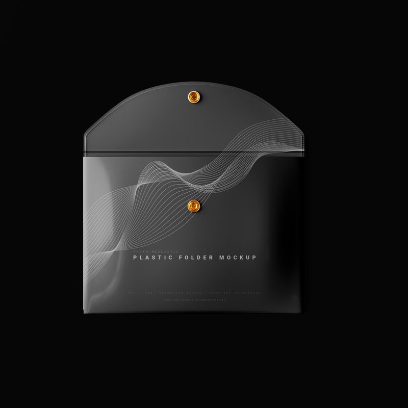 Plastic Folder Mockup 3