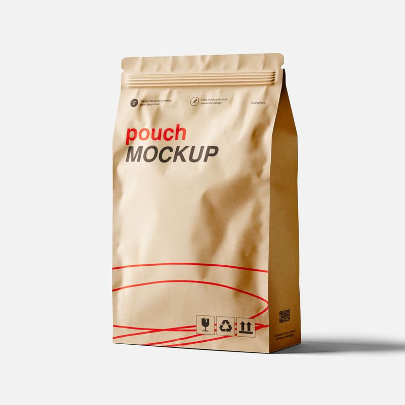 Free Minimalistic Pouch Mockup