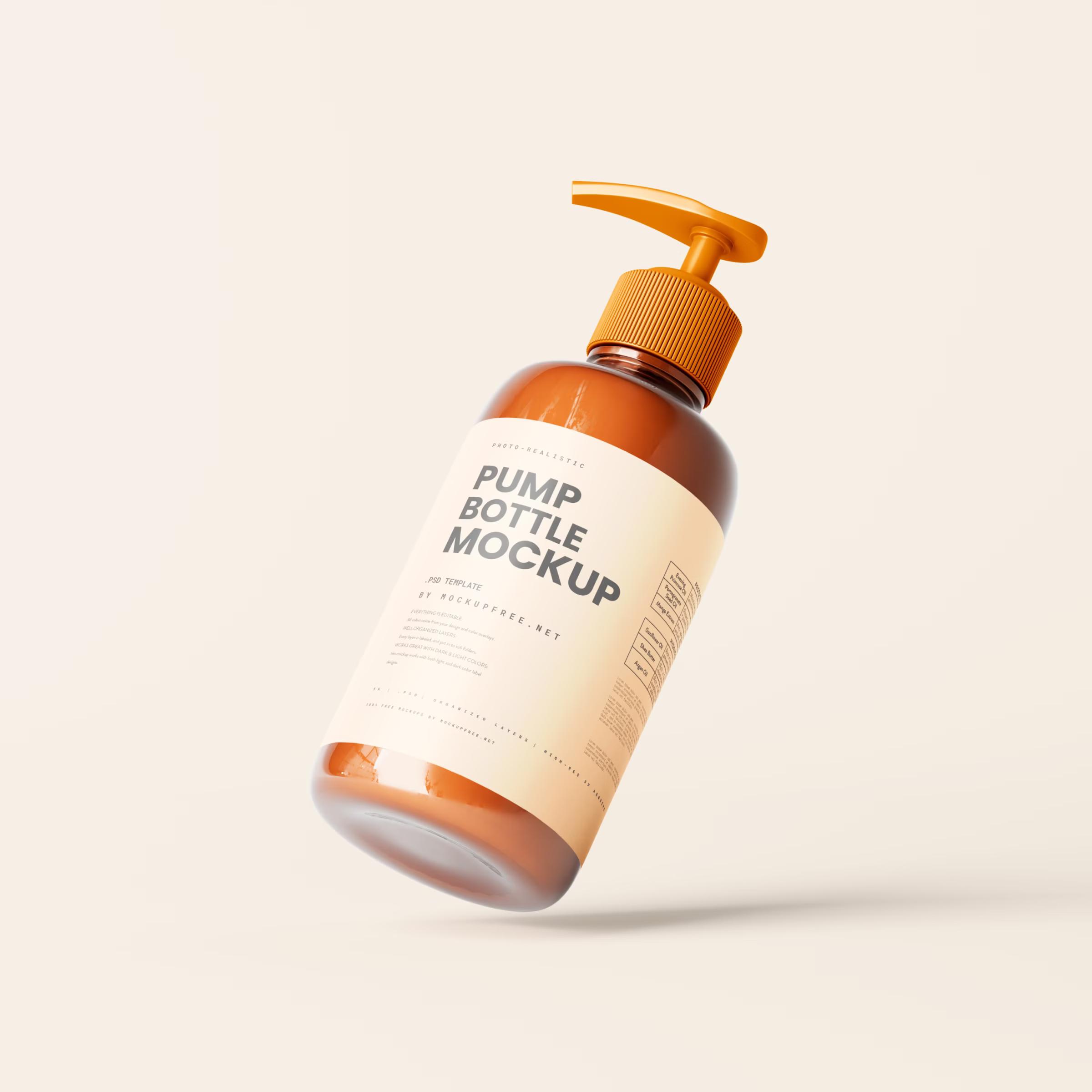 Simple Pump Dispenser Mockup Scenes 2